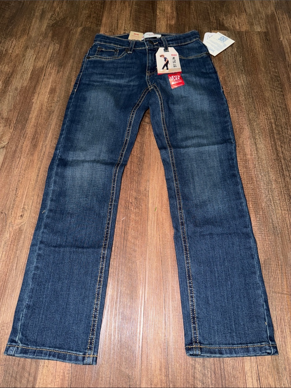 Boys Levi's 511 Slim Flex Jeans Size 8 reg 24x25 NWT